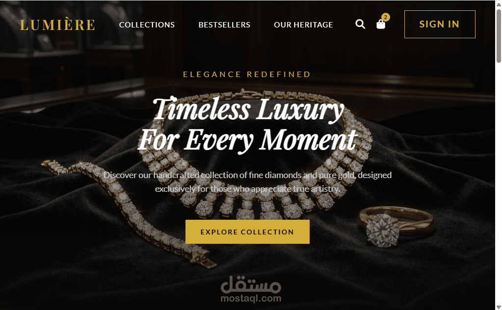 Gold Store Website