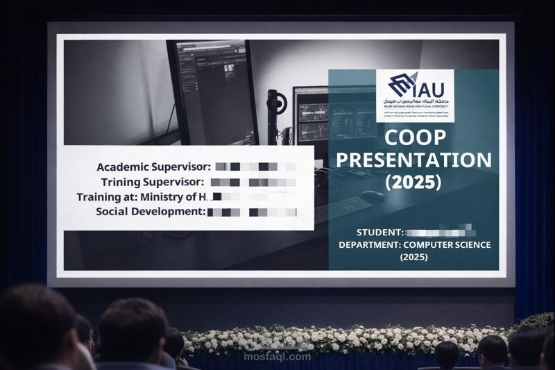 برزنتيشن للتدريب الميداني