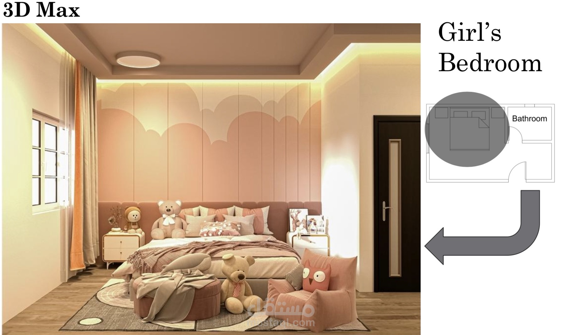 غرفة نوم طفلة