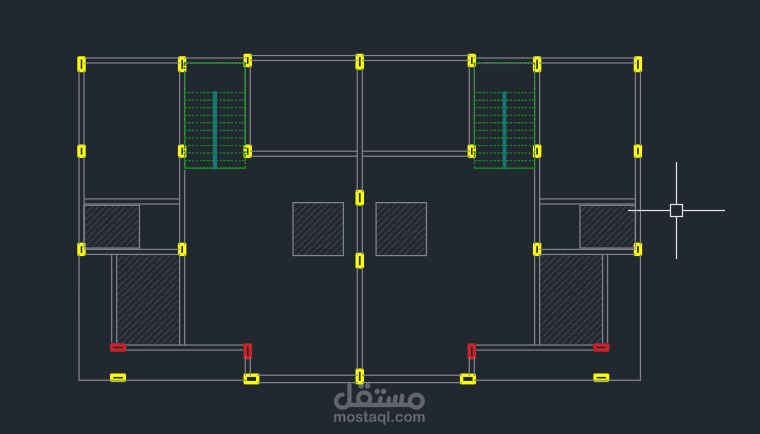 استخراج المخطط الإنشائي من المخطط المعماري باستخدام AutoCAD