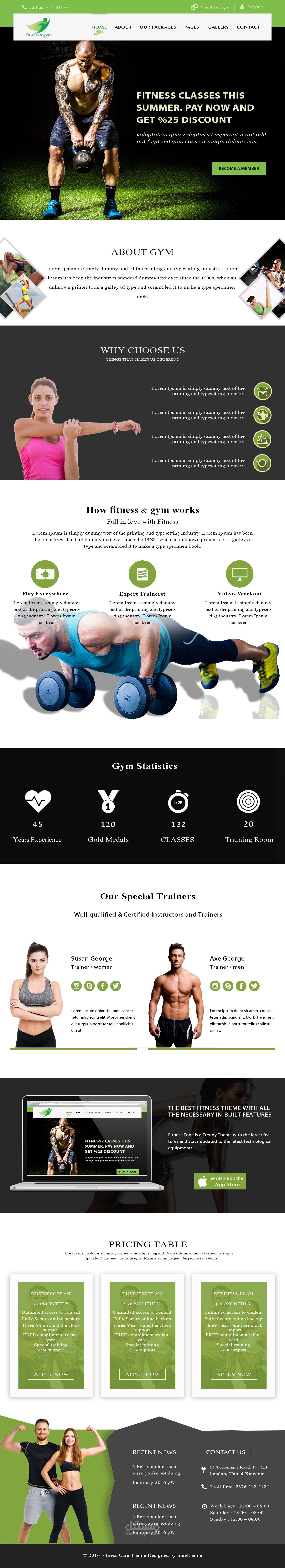 fitness website