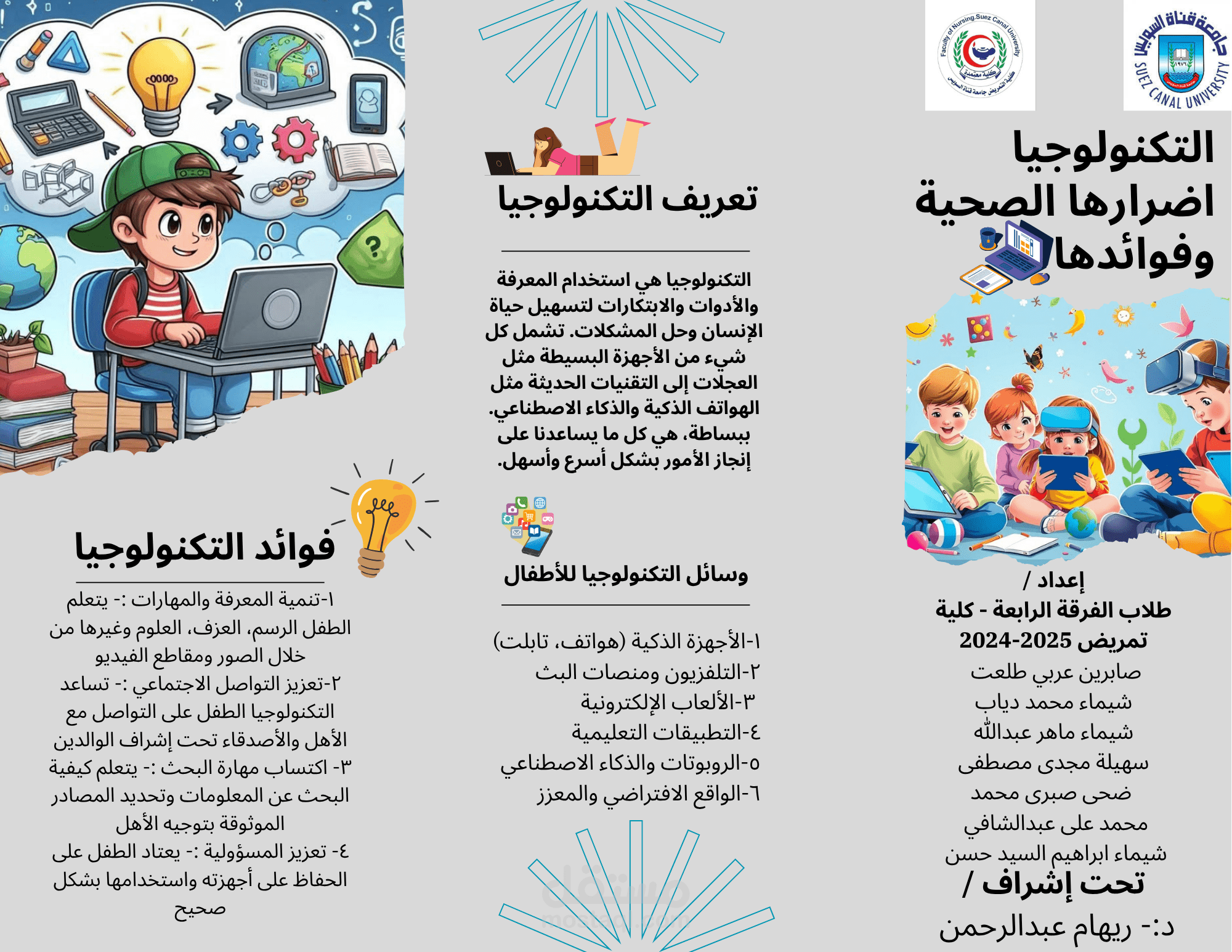 تصميم بامفلت – أضرار وفوائد التكنولوجيا الصحية