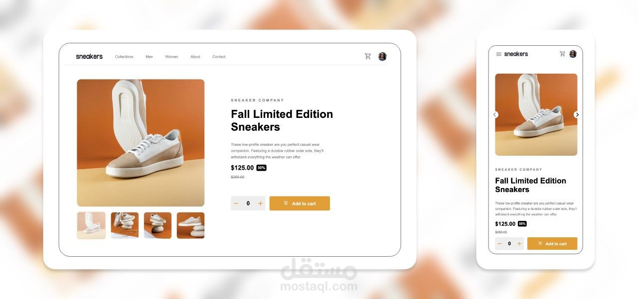 single-page-sneakers-store