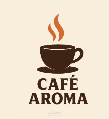 نموذج تصميم شعار بسيط لمقهى – Café Aroma