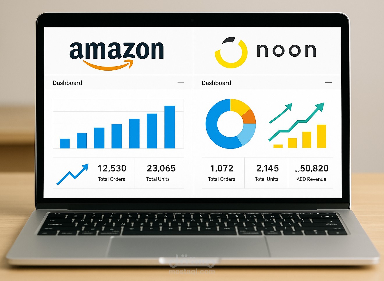 إدارة احترافية لمتاجر مثل Amazon و Noon لزيادة المبيعات وتحسين الأداء