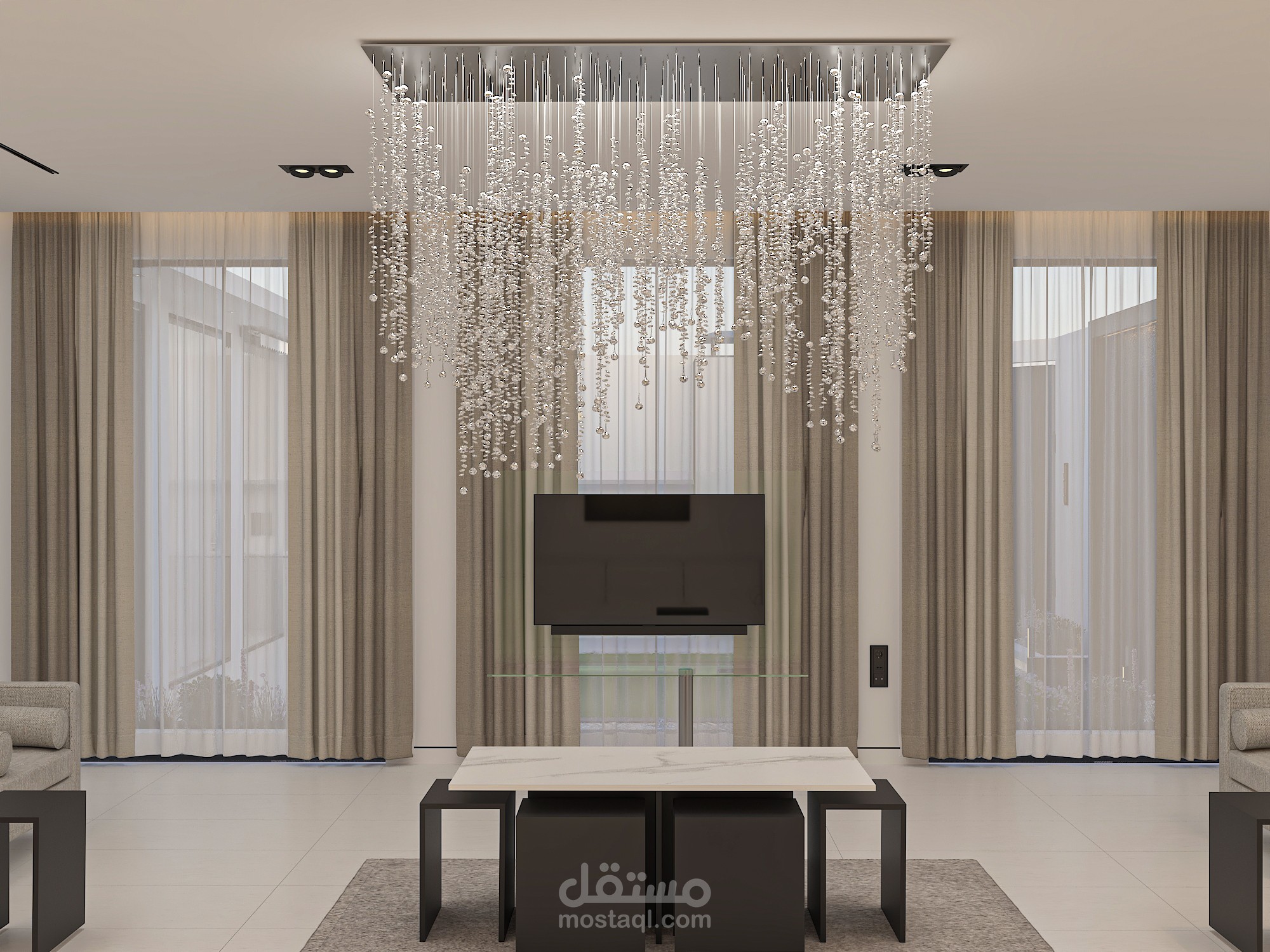 تصميم شاليه ضيافة في السعودية