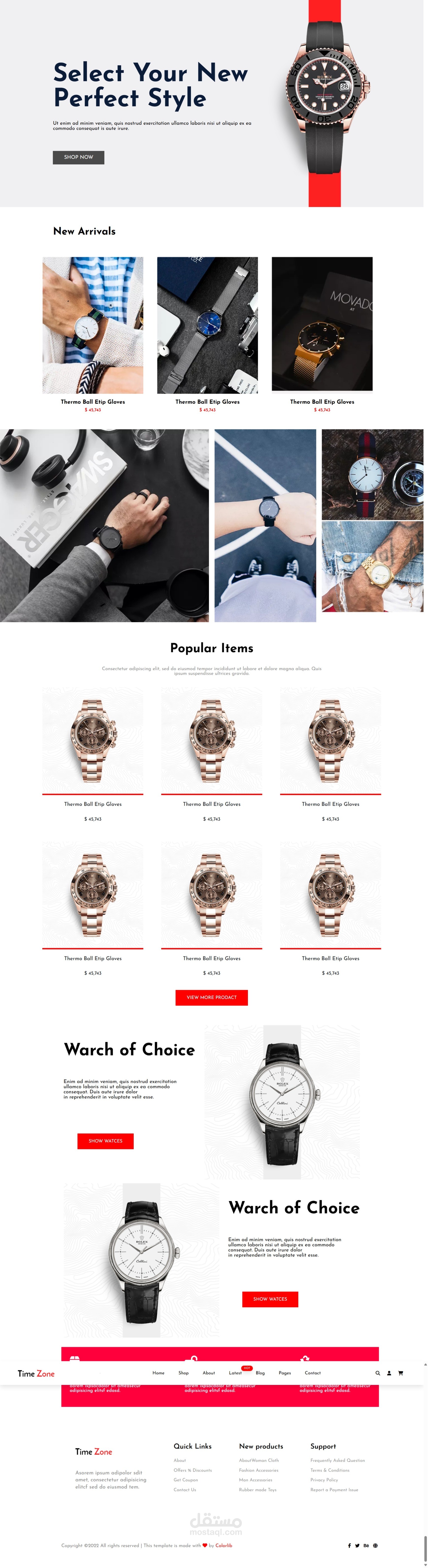 Watch Store Website
