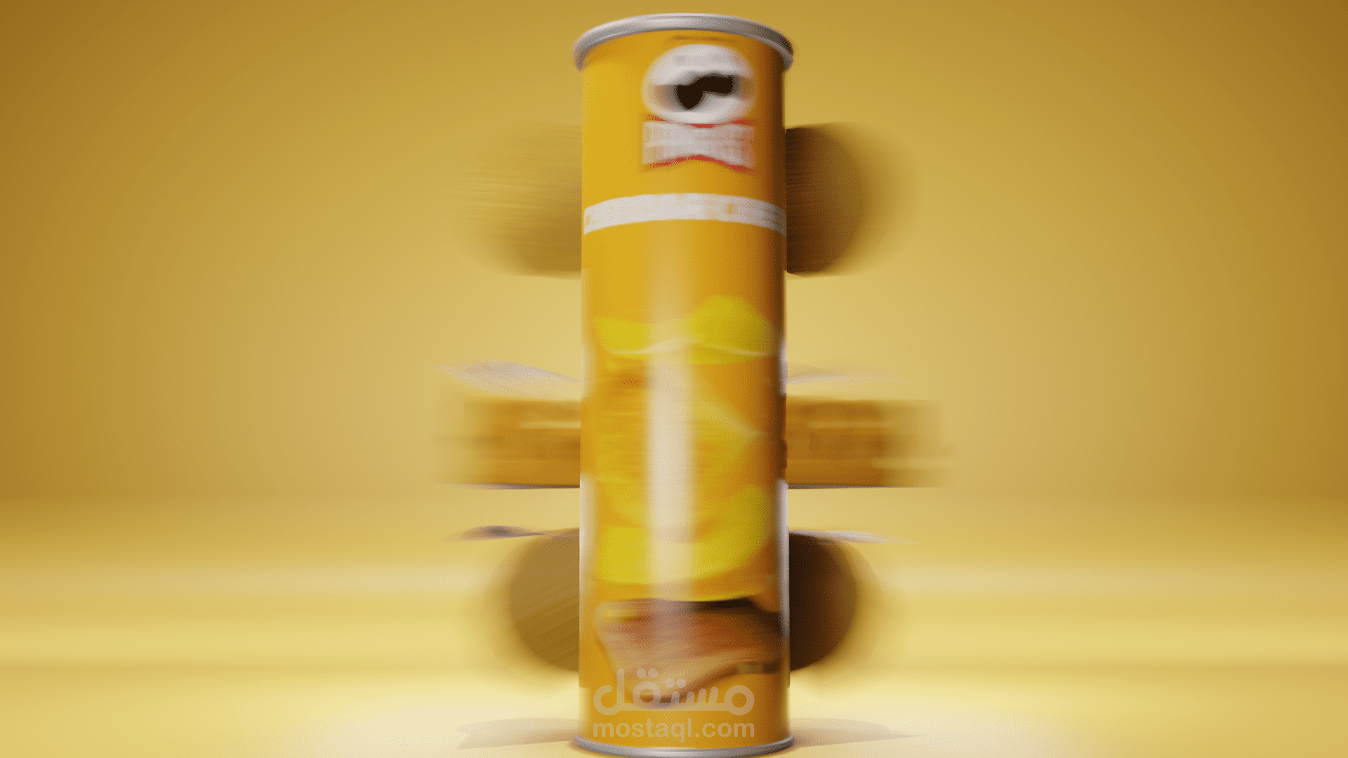 إعلان 3D شبسي Pringles