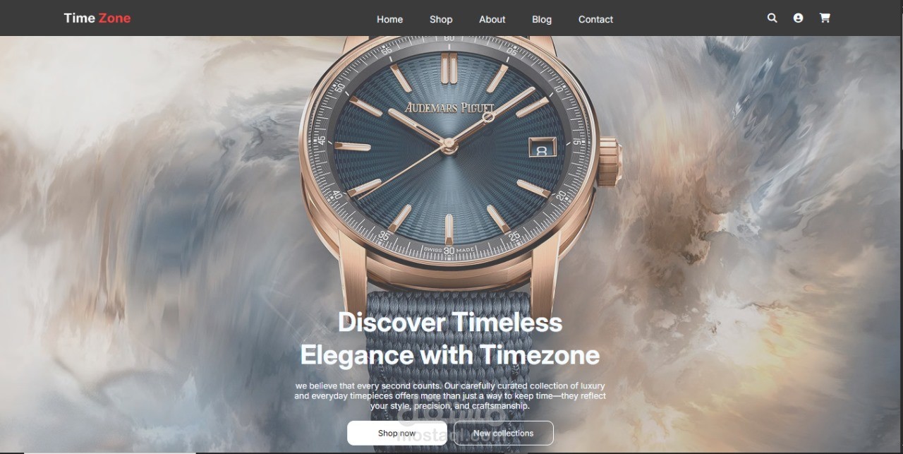 Hand Watch Landing Page صفحة هبوط لعرض ساعات يد