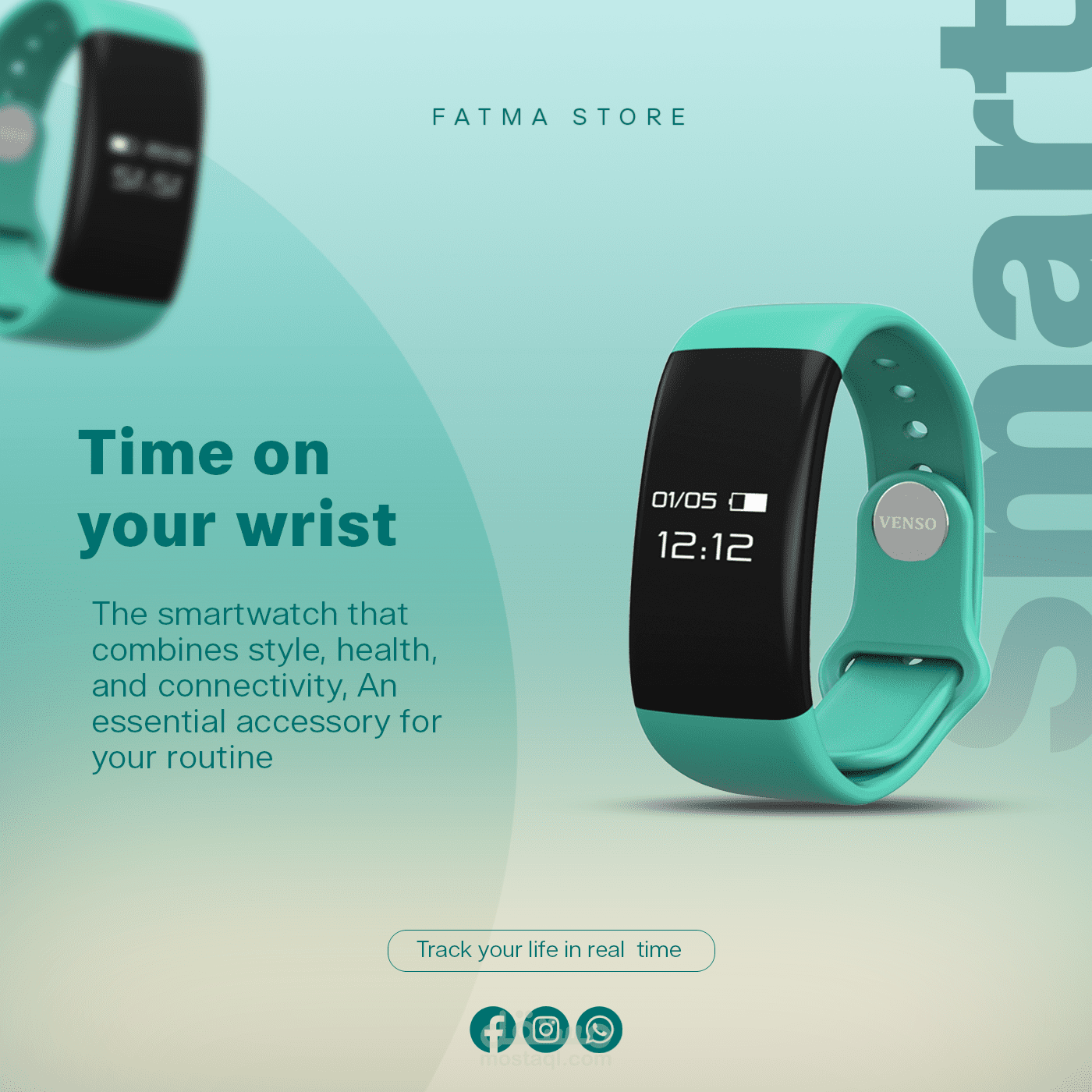 تصميم ساعة ذكية | Smartwatch UI/UX Design | مستقل
