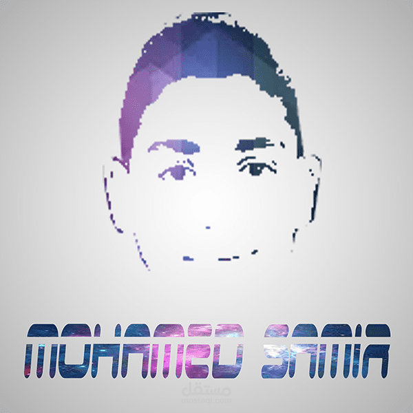 عمل وجه من النار او بخلفية Glaxy  باستخدام صوره شخصيه