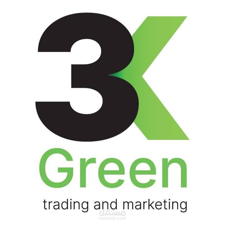 تصميم البروفايل والمحتوى التسويقي لشركة 3K Green