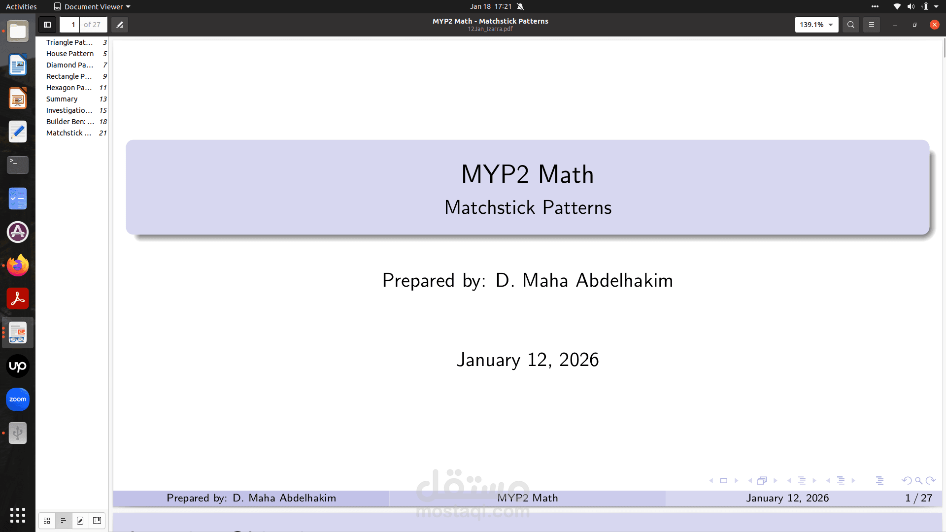 تدريس الرياضيات (Teaching Math)