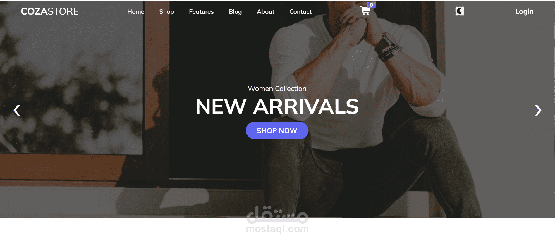 متجر إلكتروني (E-Commerce) بتصميم عصري باستخدام HTML, CSS, وJavaScript