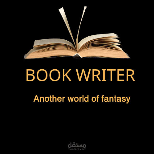 تصميم شعار قناة انستجرام لكاتب بعنوان اساسي "BOOK WRITER"