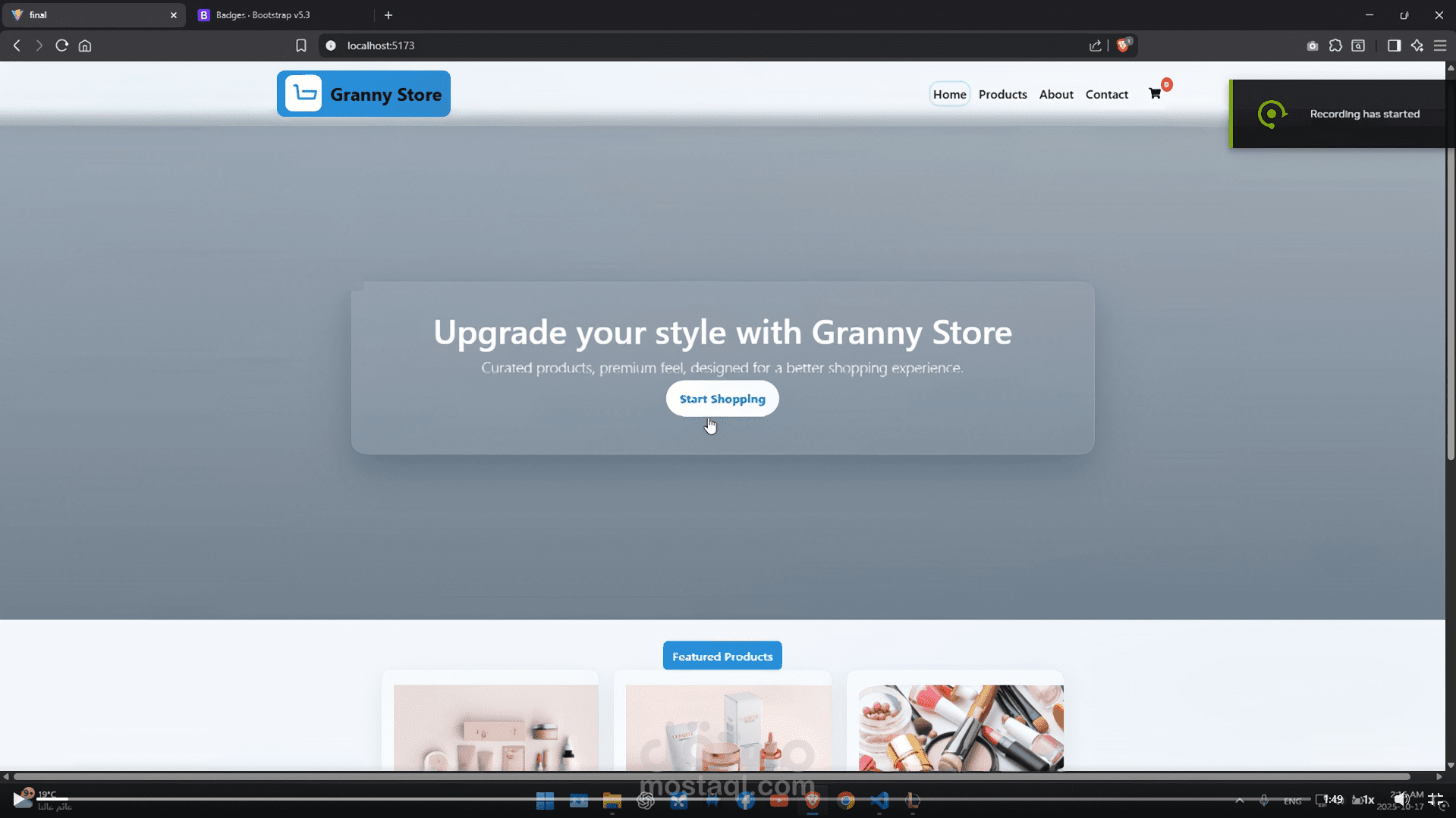 Granny-Cosmetics --- موقع تجارة الكترونية