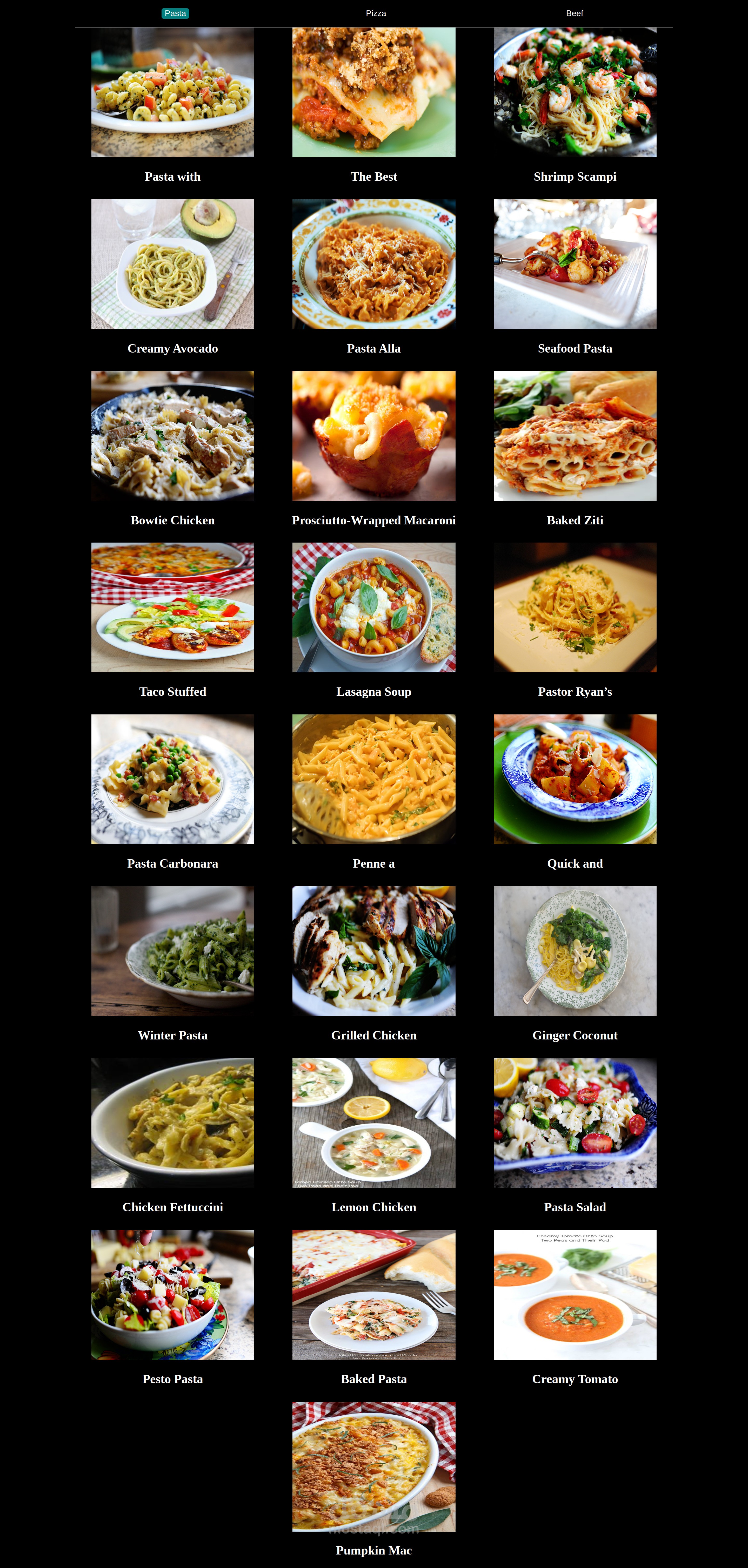 Menu مطعم لعرض الاصناف المتاحة
