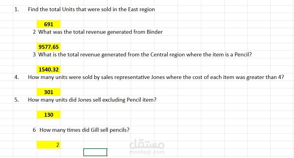 Excel Functions