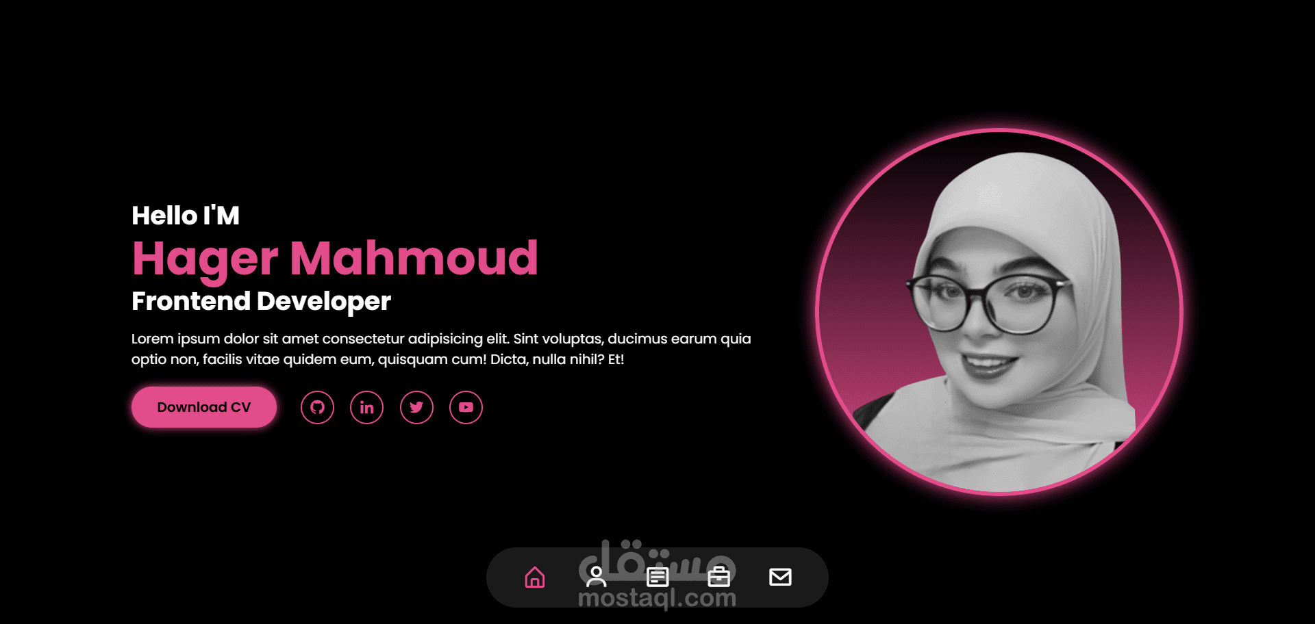 تصميم موقع landing page احترافي ومتجاوب مع جميع الاجهزه