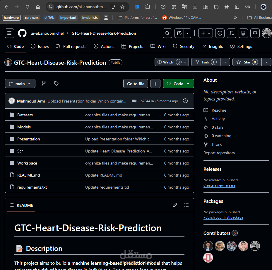 AI-Based Heart Disease Risk Prediction System