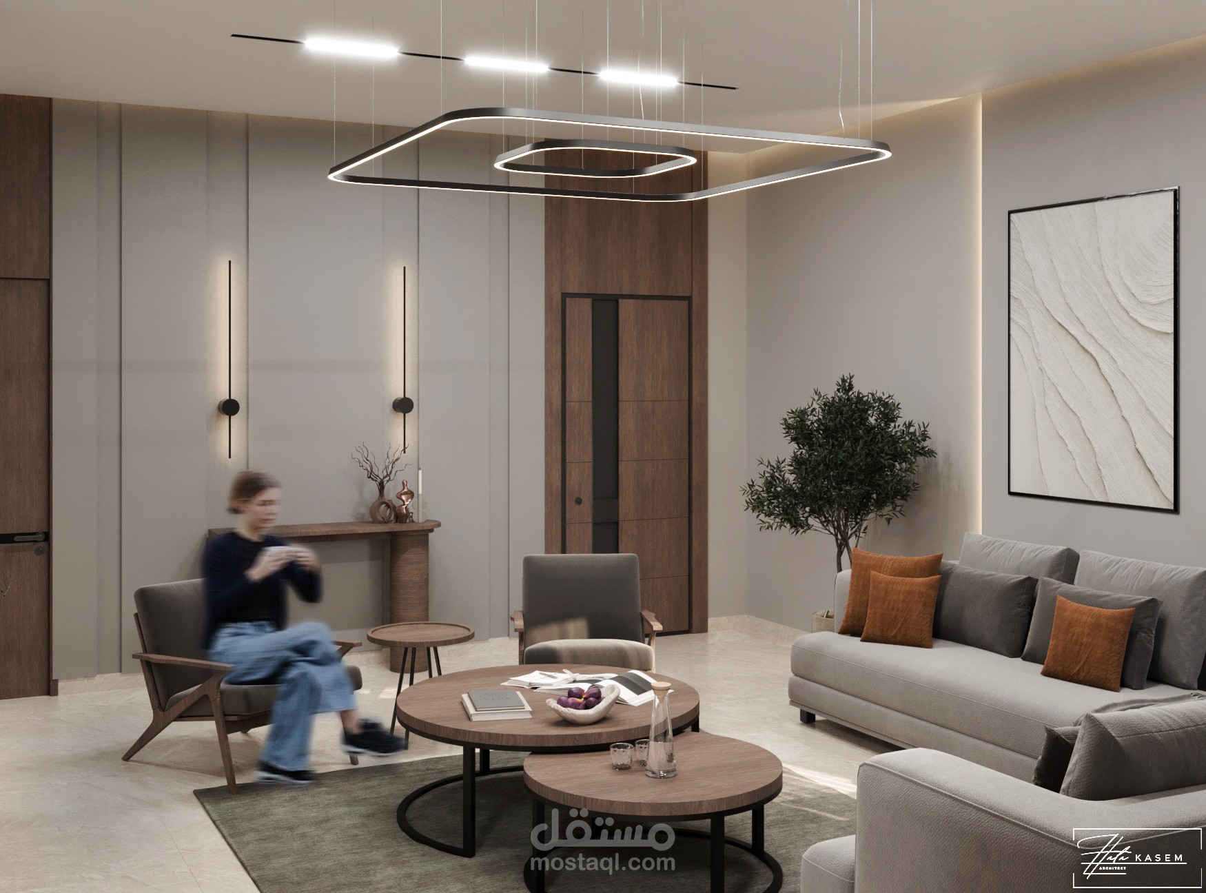 Living  + Dining Room  Interior Design