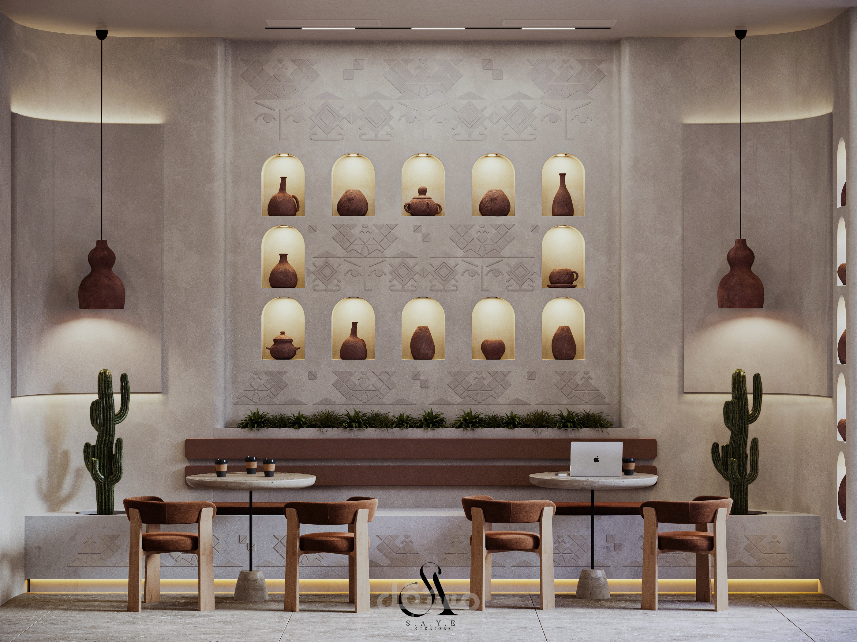 تصميم داخلي لمقهى