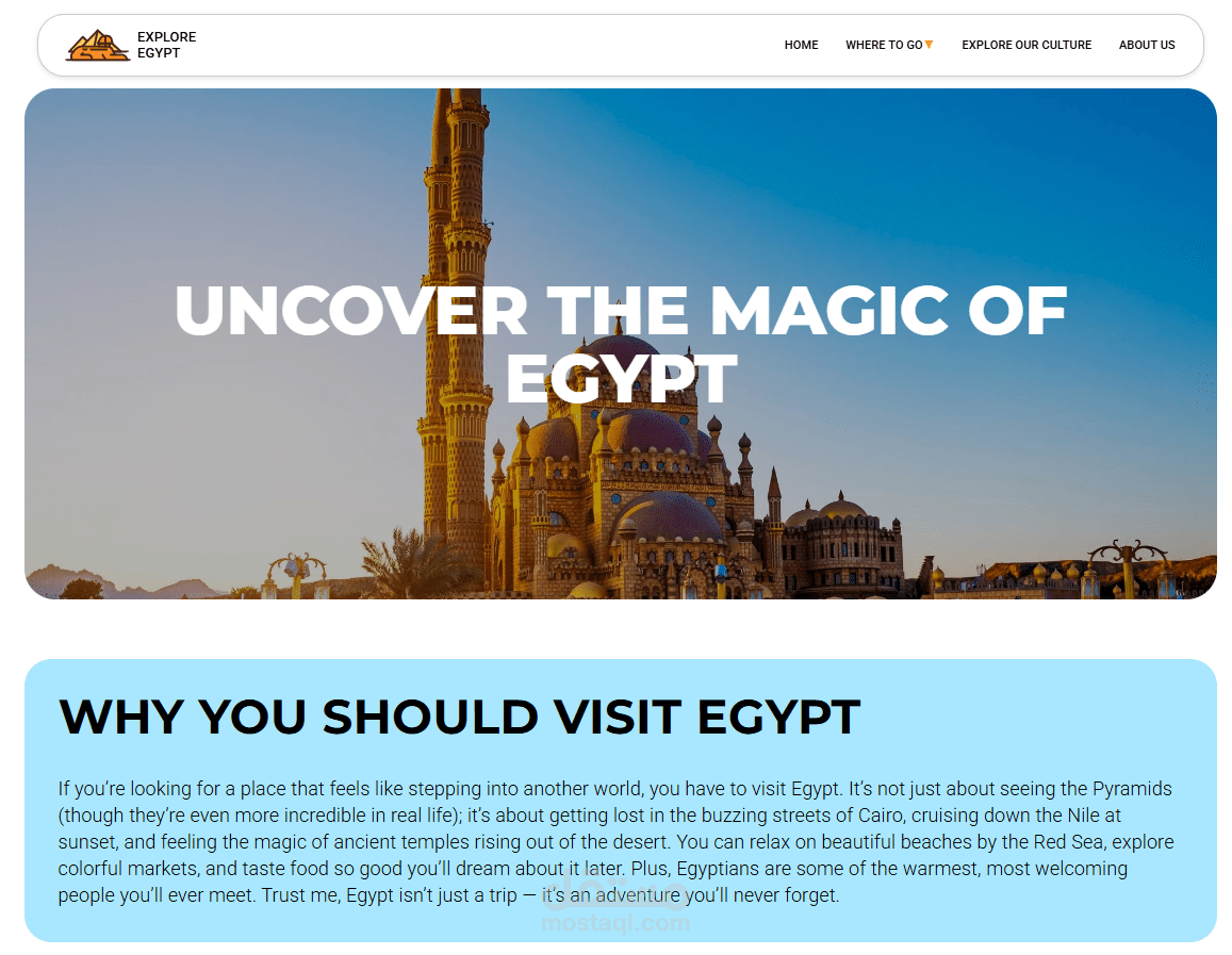EXPLORE EGYPT