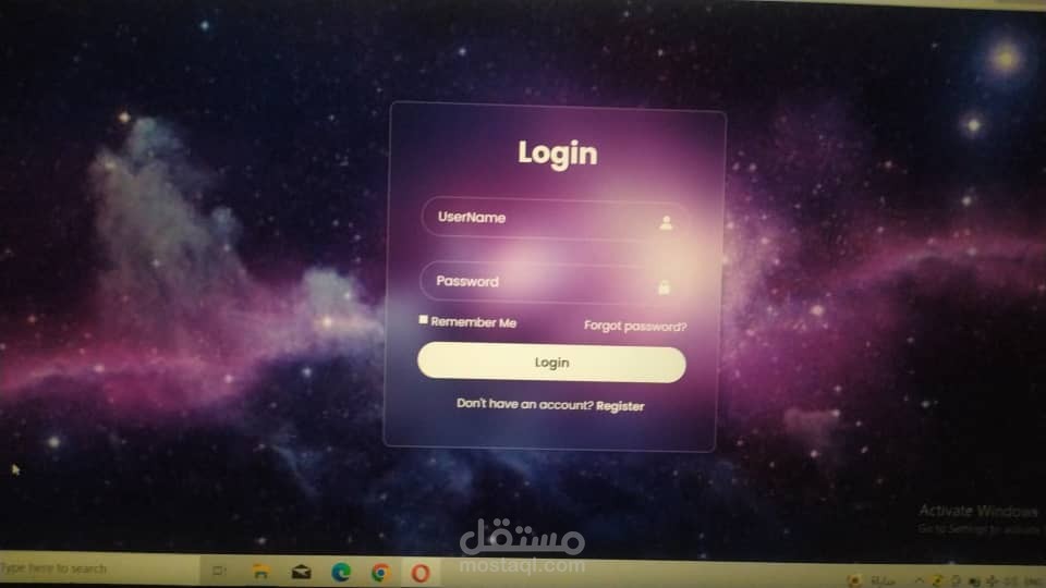 Login from