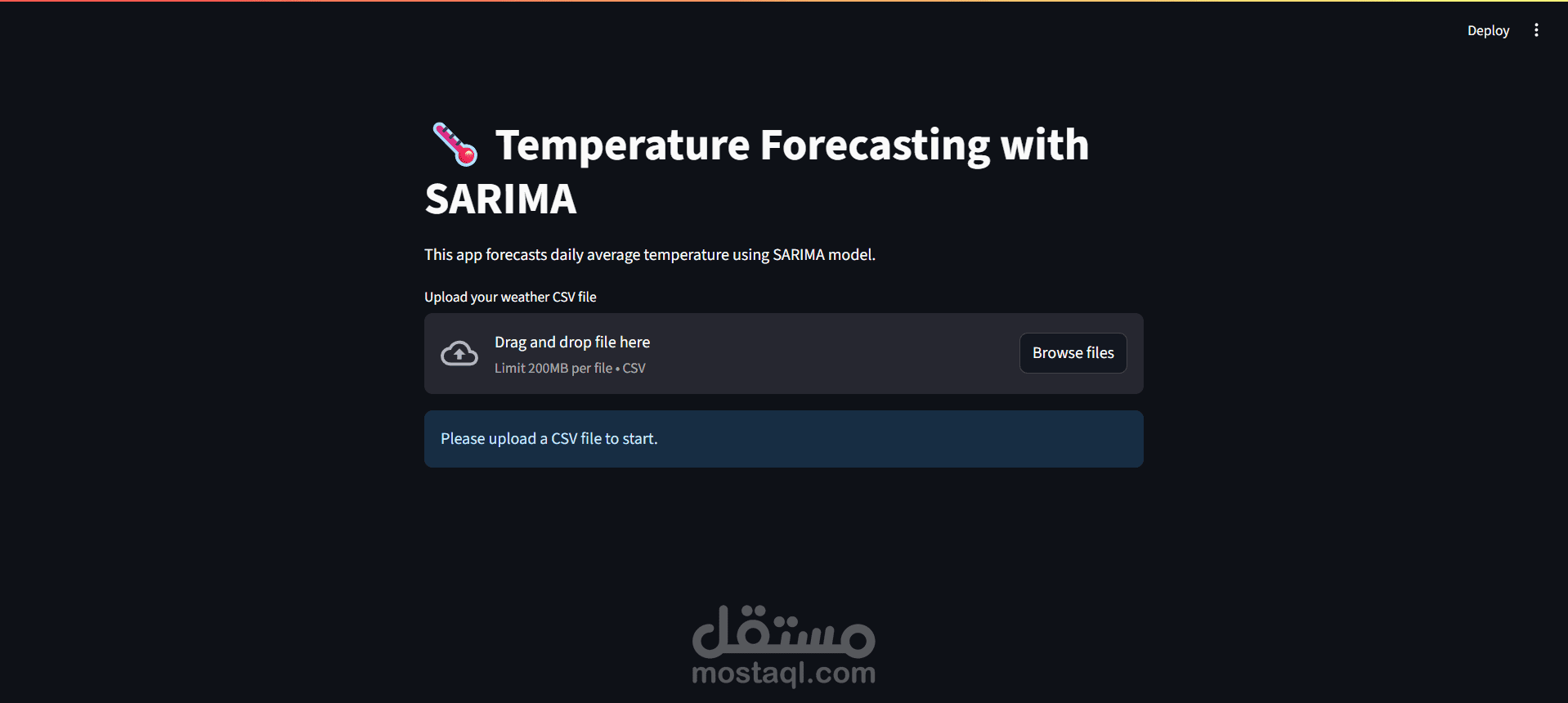 توقع درجات الحرارة