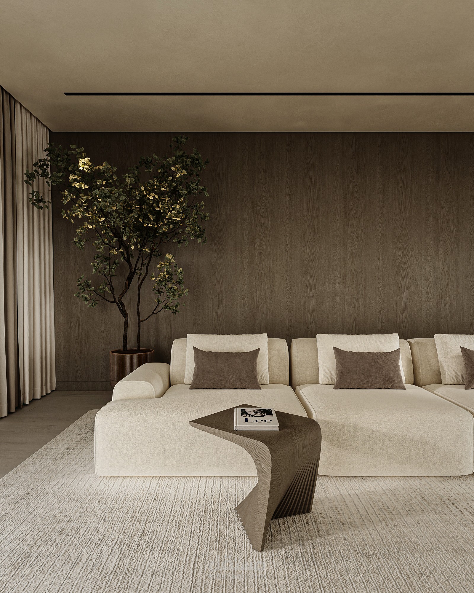 Living Room Interior Design & Visualization