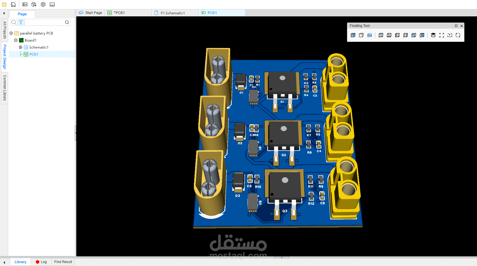 Parallel Battery PCB