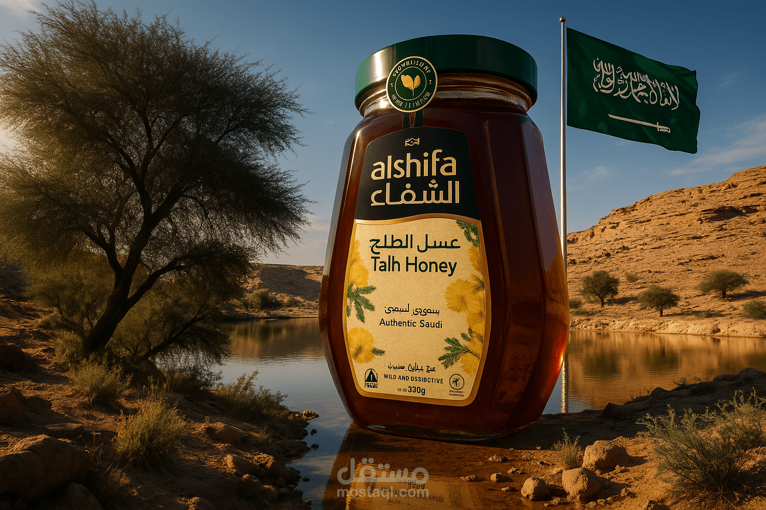 تصميم لمنتج - عسل نحل " الشفاء"