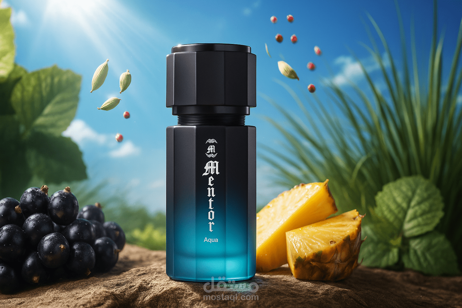 تصميم لمنتجات عطور " درعه"