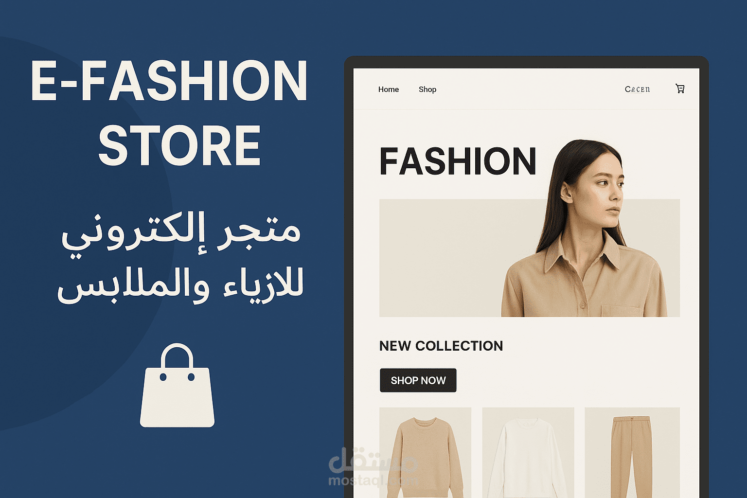 متجر إلكتروني للأزياء والملابس