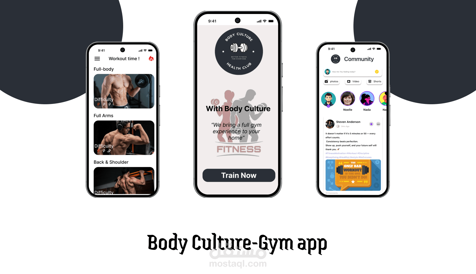 Gym App UI(Body Culture)