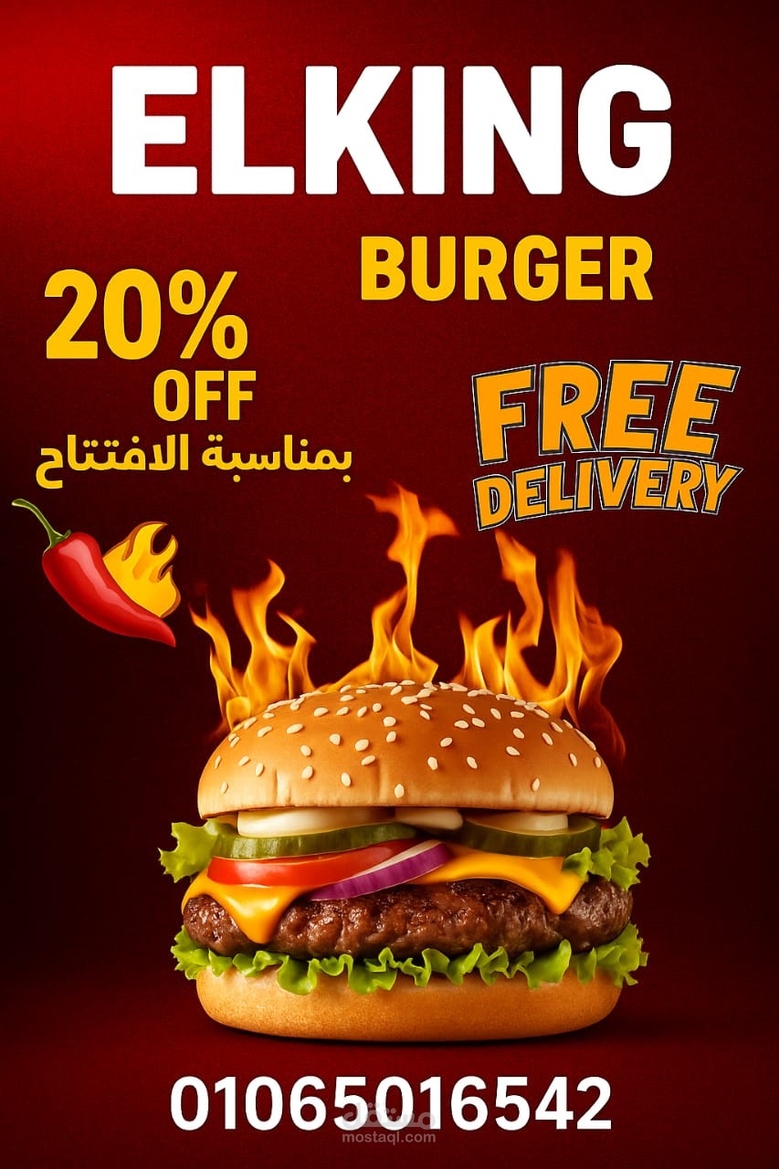 بوستر لافتتاح مطعم