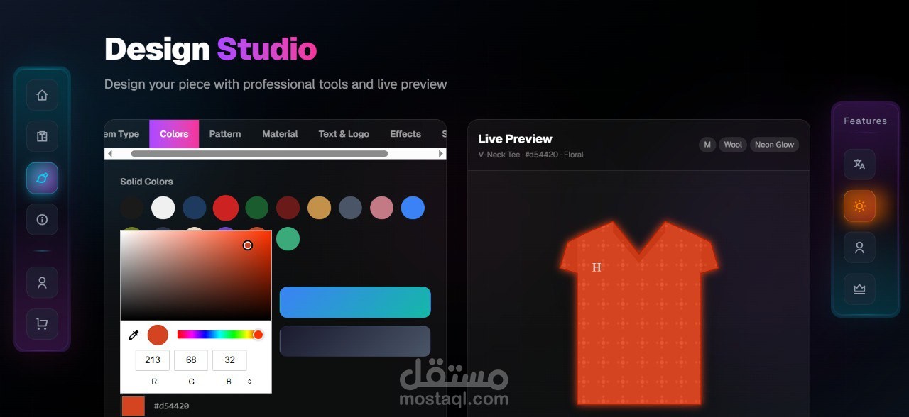 Fashion e-commerce built with React + TypeScript + Tailwind + Supabase — VIP system, custom design builder, bilingual (AR/EN), real auth