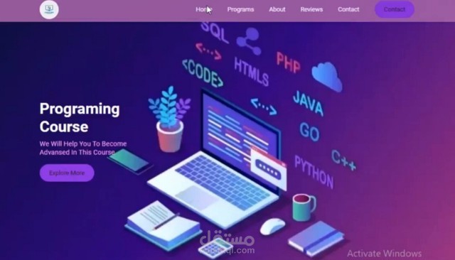 هصمم لك موقع اللالكتروني مميز ب استخدام Html و CSS و Java