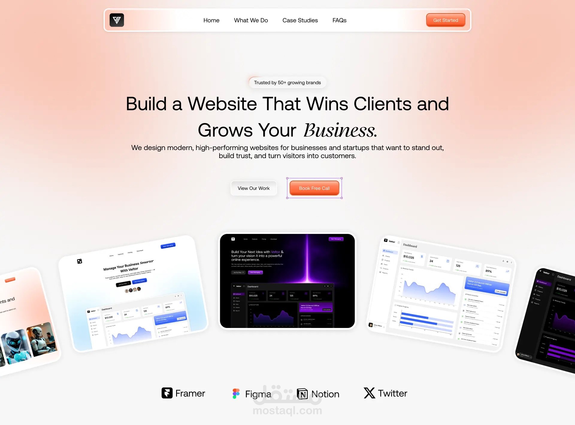 موقع إلكتروني لوكالة تصميم مواقع إلكترونية