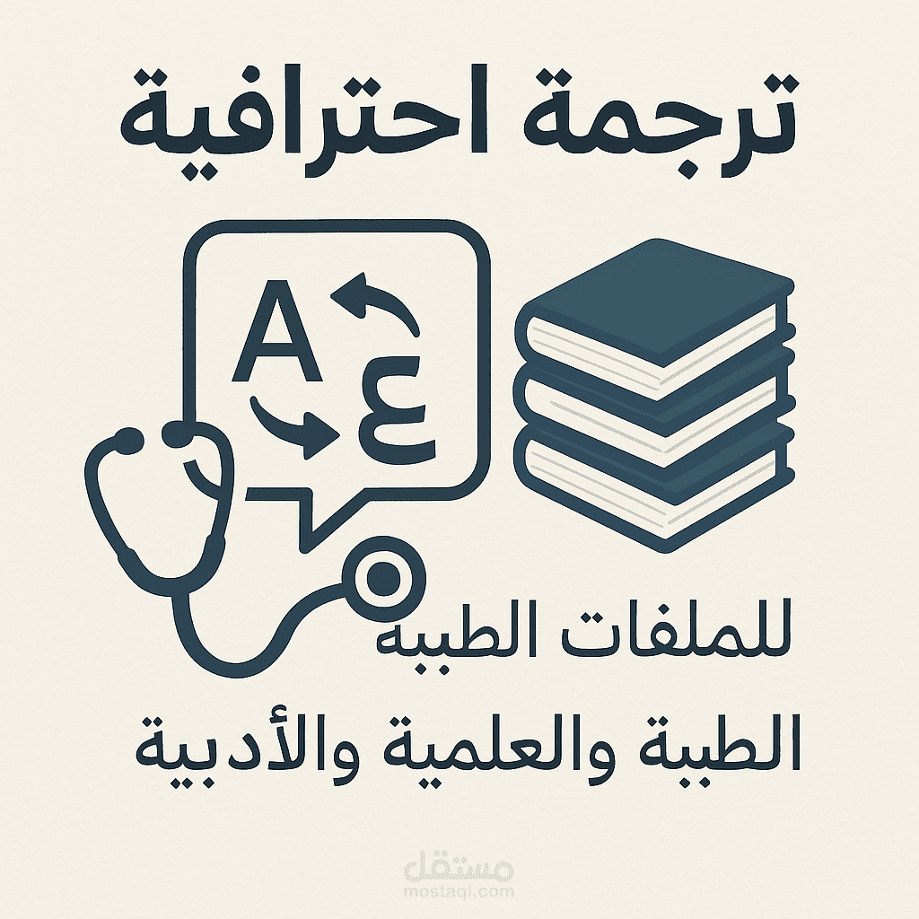 ترجمة ملفات طبية وعلمية وادبية