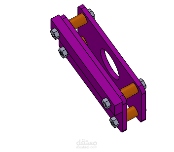3D Mechanical Clamp/Bracket Assembly – Precise Engineering Design