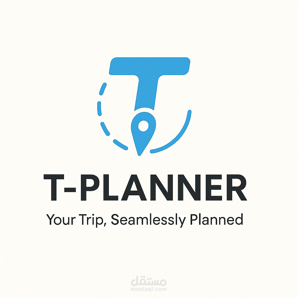 T-Planer | شعار بسيط لعلامة سفر إلكترونية
