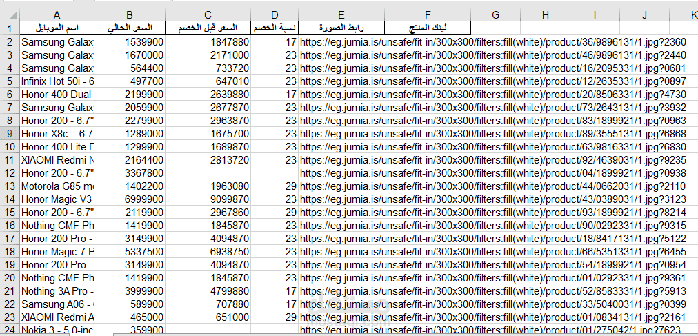 web scrapping from jumia