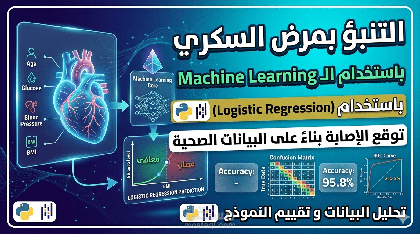 تصنيف مرض السكري باستخدام Logistic Regression وPython