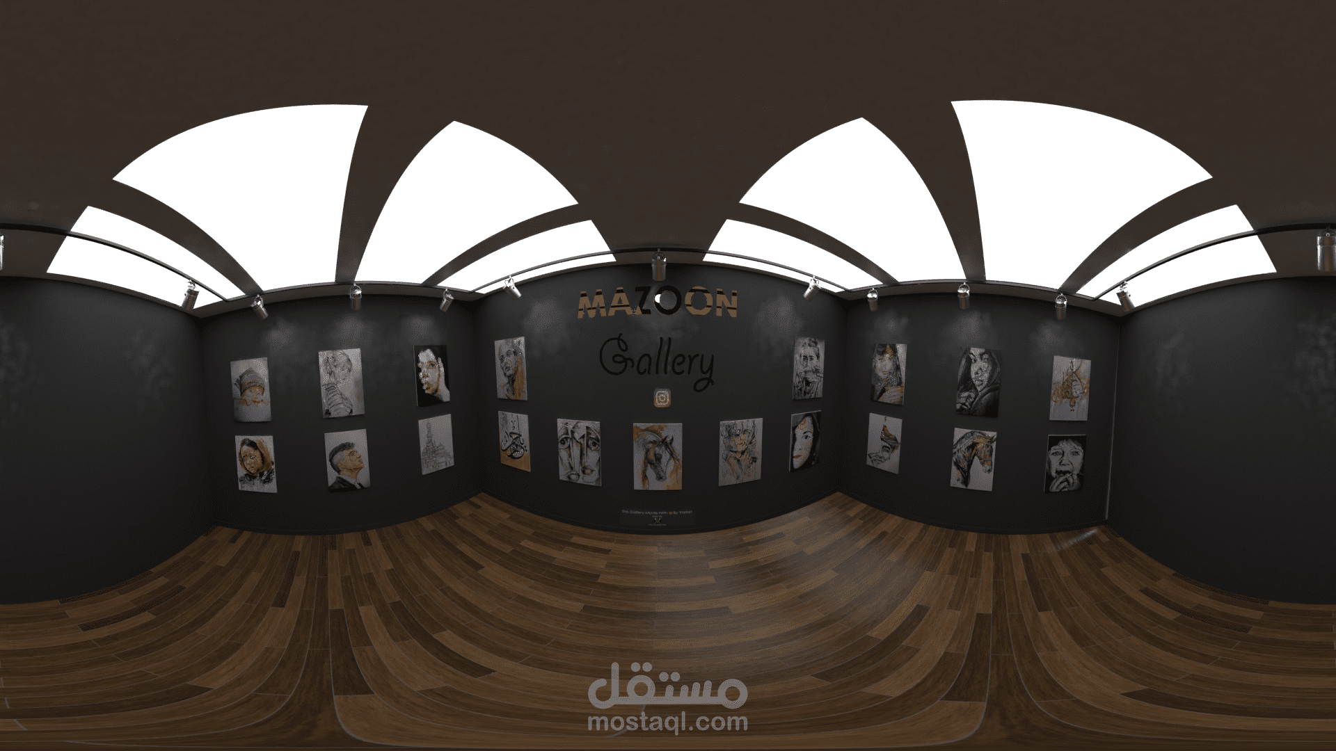 360 ° VR Panorama for Art Gallery