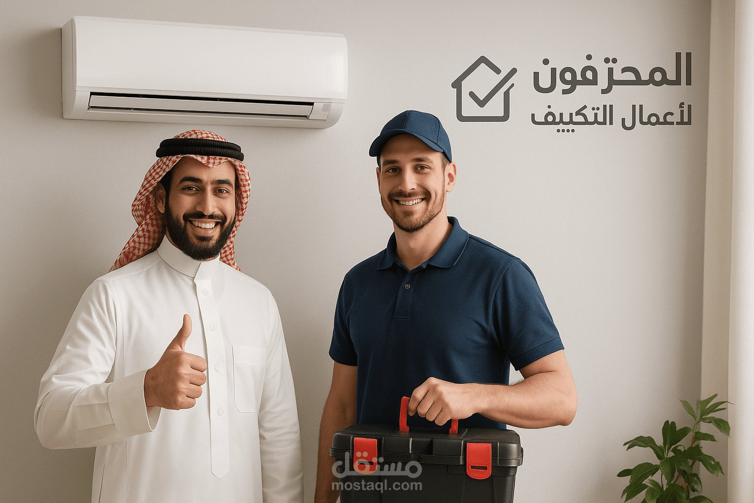 إعلان ذكي لمركز "المحترفون" للتكييفات – داخل جدة
