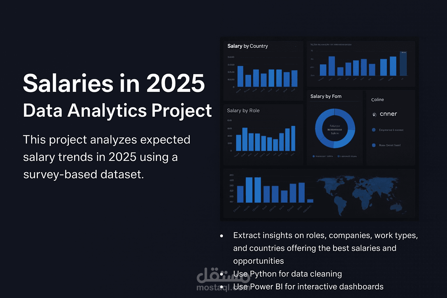 الرواتب في عام 2025 - مشروع تحليل بيانات باستخدام Power BI