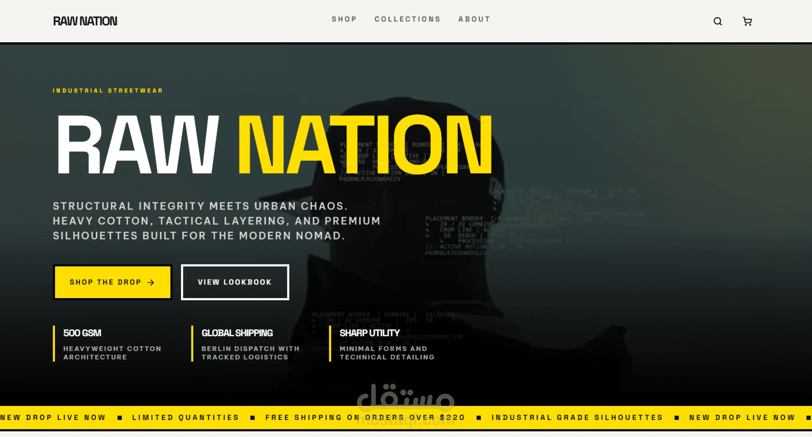 RAW NATION (متجر براند ملابس إلكتروني)