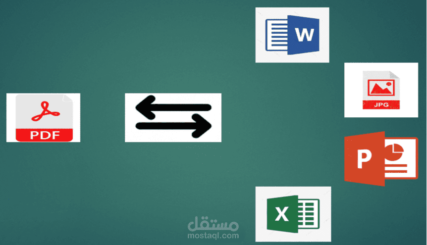 تصميم وتنسيق وتحويل بين الآتي Word, Excel, PowerPoint, Pdf