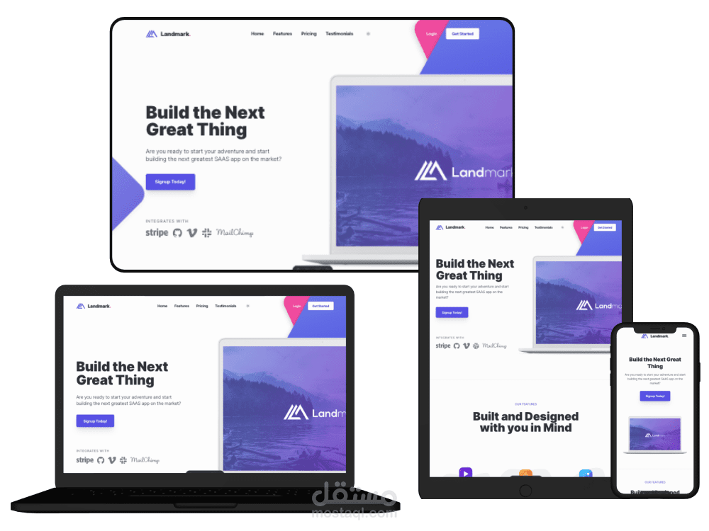 Astro build Landing Page